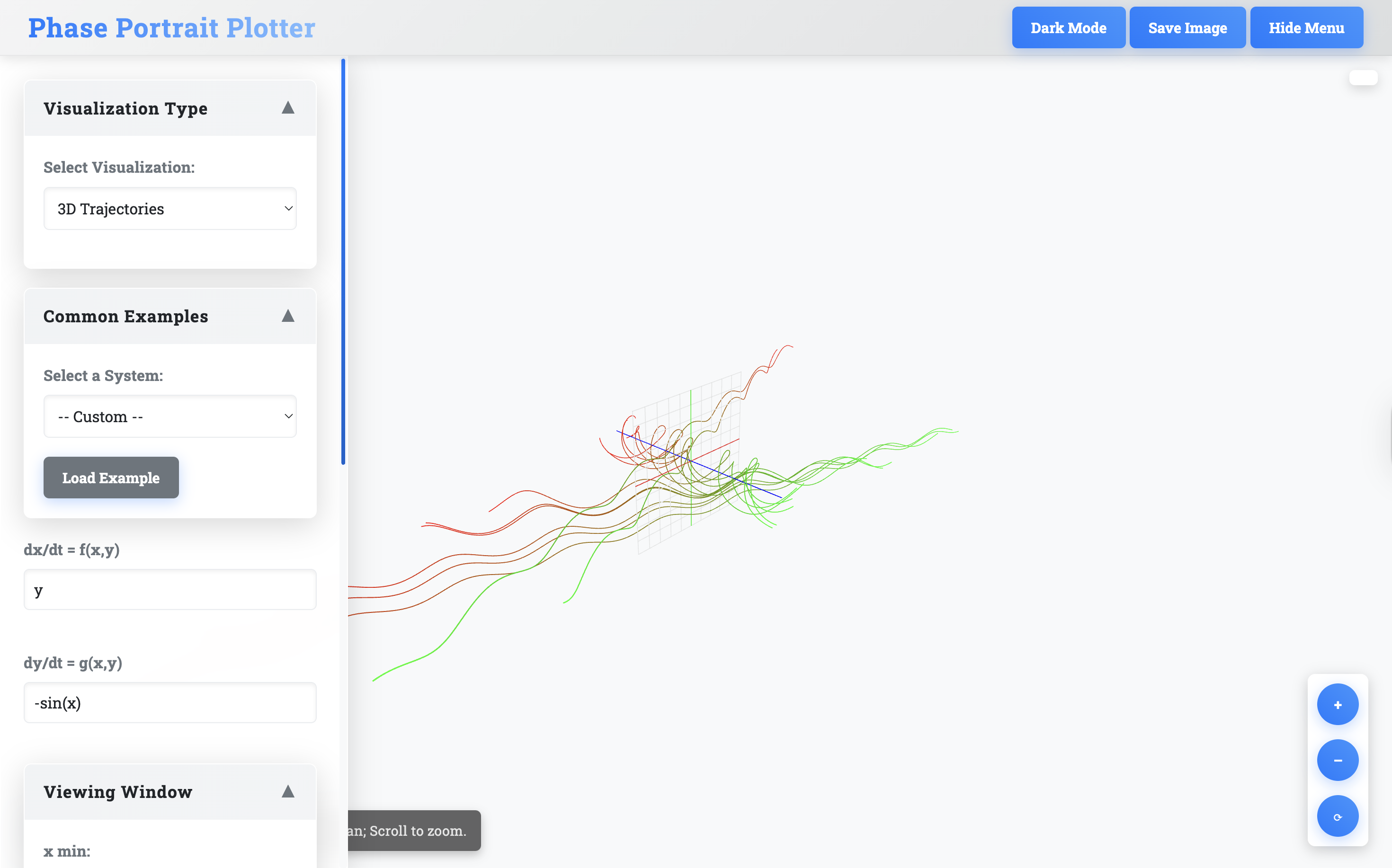 Phase Plot Visualizer