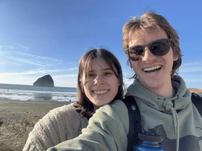 Beach and girlfriend